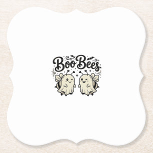 Porta-copo De Papel Abejas Fantasmas Diseño Vintage Halloween Boo_1