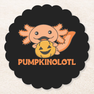 Porta-copo De Papel Abóbora Axolotl Amava Animais Cujos Para O Dia Das