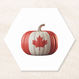 Porta-copo De Papel Abóbora da Bandeira Canadense Folha de Bordo de Aç