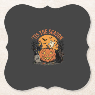 Porta-copo De Papel Abóbora Engraçada Desenho de Piada de Halloween2 (