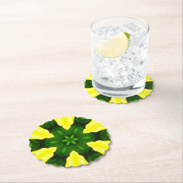 PORTA-COPO DE PAPEL ABSTRACT YELLOW AND GREEN DRAWING. SAMER BRASIL. 3