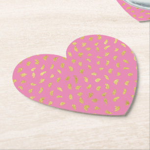 Porta-copo De Papel Abstrato Rosa Dourado bonito