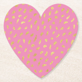 Porta-copo De Papel Abstrato Rosa Dourado bonito