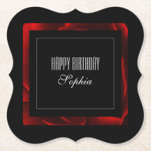 Acento Floral Vermelho Moderno