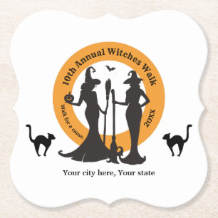 Porta-copo De Papel Acessórios de papel para o evento Witches Walk
