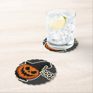 Porta-copo De Papel Adesivo de Halloween Engraçado e Assustador