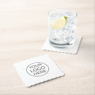 Porta-copo De Papel Adicione Seu Logotipo Empresarial Simples