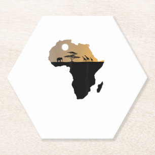 Porta-copo De Papel África Continente Safari