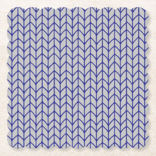 Porta-copo De Papel Aguarde de Papel Quadrado Recortado de MALHA AZUL