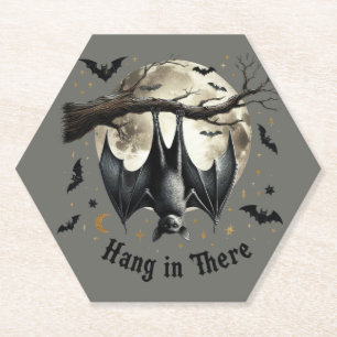 Porta-copo De Papel Aguente Fino Morcego Halloween Vintage Engraçado