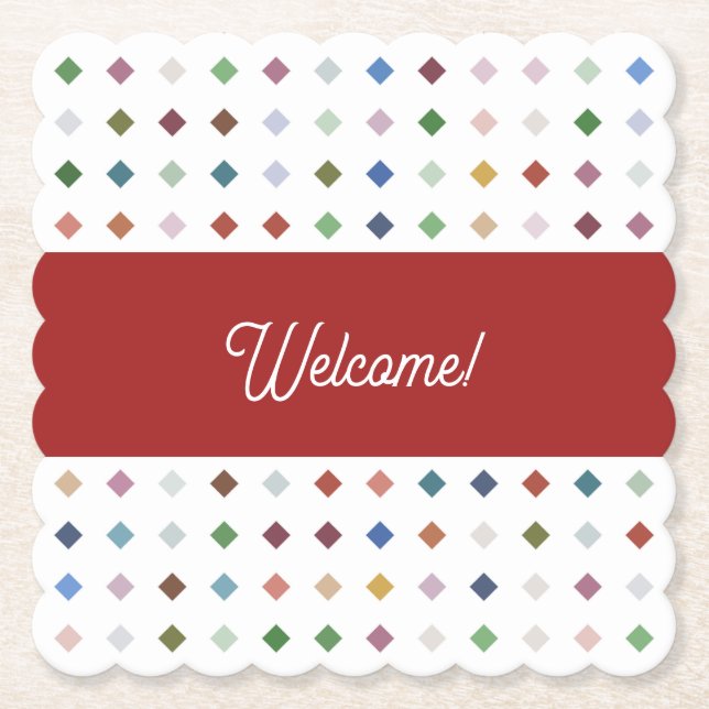 Porta-copo De Papel Alavanca Geométrica Sofrida Diamante Sofisticada A (Frente)