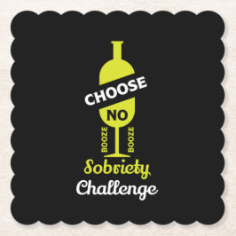 Porta-copo De Papel Álcool Sobriedade Álcool Suporte Teetotal Sem Álco