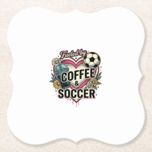 Porta-copo De Papel Alimentado Por Café E Futebol Design De Camisa Vin