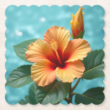 Aloha Elegância: O Hibisco Havaiano Laranja