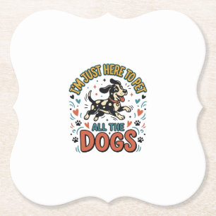 Porta-copo De Papel Amante de Cachorro Engraçado Vintage Pet Todos os