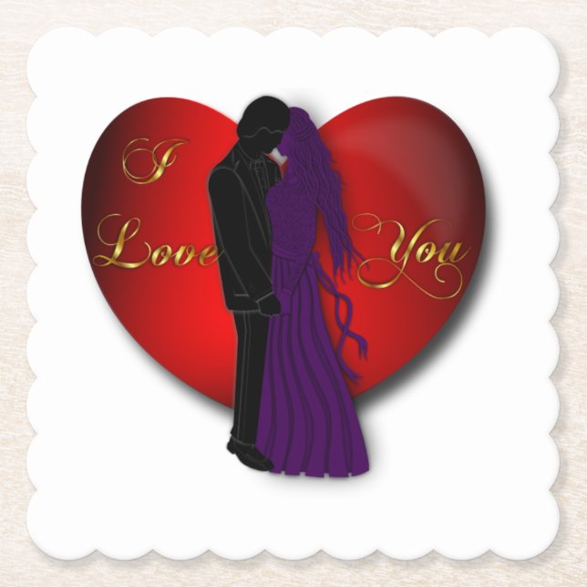 Porta-copo De Papel Amor (Frente)