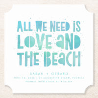 Amor e o Casamento de Praia Salvem a Data