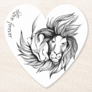 Porta-copo De Papel Amor para sempre