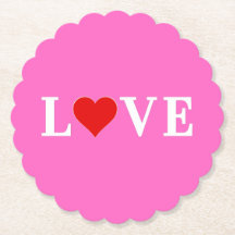 AMOR Rosa Elegante Romântico