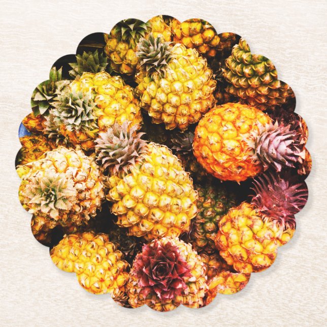 Porta-copo De Papel Ananás (Frente)