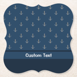 Porta-copo De Papel Âncora com Corda