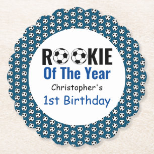 Porta-copo De Papel Aniversário de 1 ano do Rookie Soccer