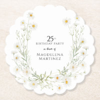 Aniversário de 25 anos Personalizado com Margarida