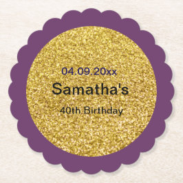 Porta-copo De Papel Aniversário de 40 anos de Porta copos de de papel