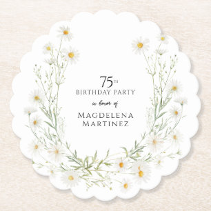 Porta-copo De Papel Aniversário de 75 anos Abril Mês do Aniversário Da