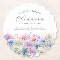 Aniversário de 80 anos Flor de Nascimento de Setem