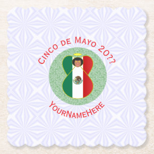 Porta-copo De Papel Anjo Personalizado do Cinco de Mayo Mexicano 