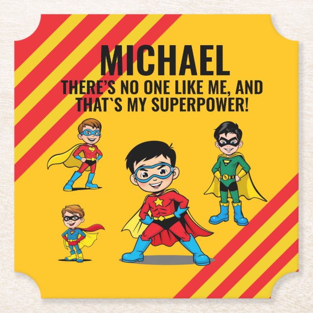 PORTA-COPO DE PAPEL ANTI-STRESS KIDS HERO SUPERHERO POWER  (Frente)