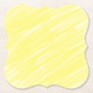 Porta-copo De Papel anúncio amarelo pastel personalizado de cor sólida