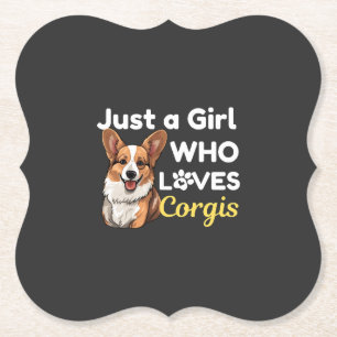 Porta-copo De Papel Apenas uma Garota que Ama Corgis