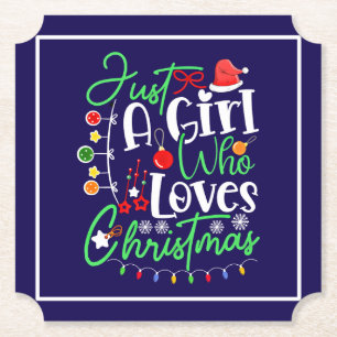 Porta-copo De Papel Apenas Uma Menina Que Ama O Natal-64714