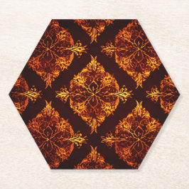 Porta-copo De Papel Apoio de Papel Vermelho Escuro e Dourado