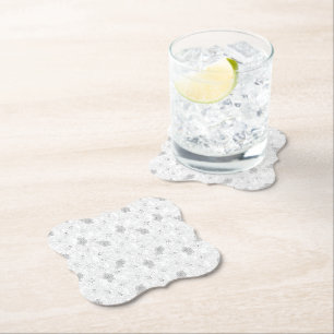 Porta-copo De Papel Apoios de Papel Floral Elegante Decoração de C