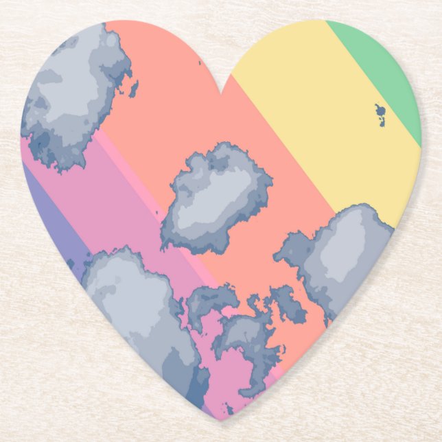 Porta-copo De Papel Arco-íris (Frente)