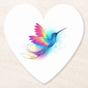 Porta-copo De Papel Arco-Íris Exótico Hummingbird