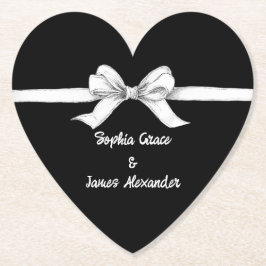 Porta-copo De Papel Arco Preto e Branco | Casamento elegante | Monocro