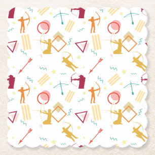 Porta-copo De Papel Arqueiro masculino - Padrão de Arco e seta para ra