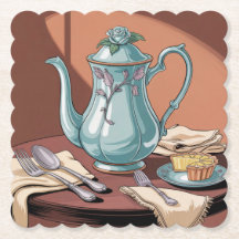 Art Nouveau Conjunto de Portas copos de chá