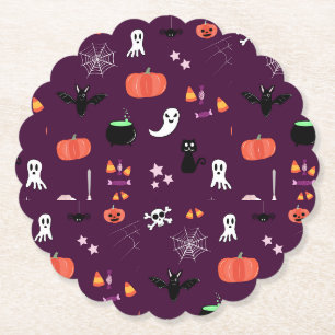 Porta-copo De Papel Arte Assustadoramente Fofa de Halloween