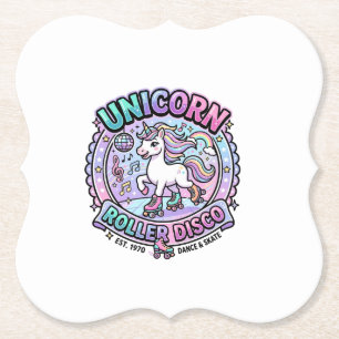 Porta-copo De Papel Arte de Marketplace Pronta para POD Unicorn Roller