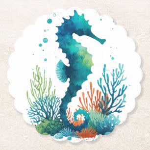 Porta-copo De Papel Arte marítima náutica/praia/costeira