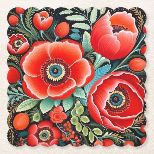 Porta-copo De Papel Arte tradicional ucraniana de Petrikivka