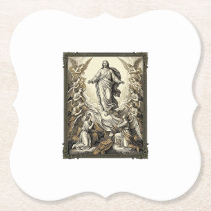 Porta-copo De Papel Arte Vetorial de Gravação de Anjo da Ascensão Vint