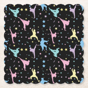 Porta-copo De Papel Artes marciais Karate Abstrato Stars Sparkles