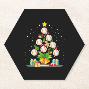 Porta-copo De Papel árvore de natal de beisebol