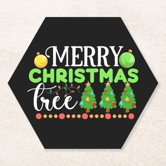 Porta-copo De Papel Árvore de Natal Merry-34564 (Frente)